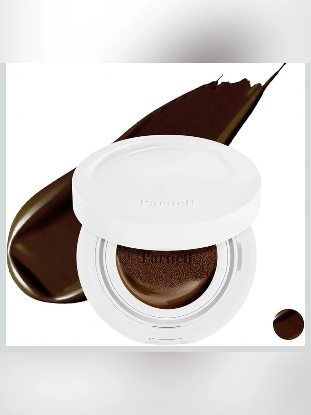 Parnell Cicamanu serum cushion 59N Ebony 0.52fl oz Hydration serum foundation